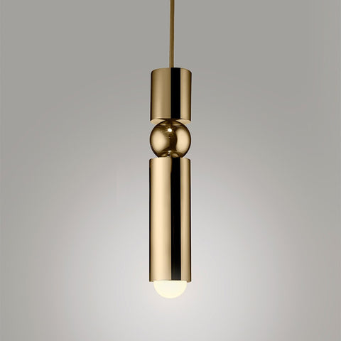 Nordic Brass Pendant Lights Modern Living Room Led