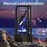 No Accessories 2 In 1 DIY Audio Crystal Light And Bluetooth Speaker Gift Touch Resin Night Light